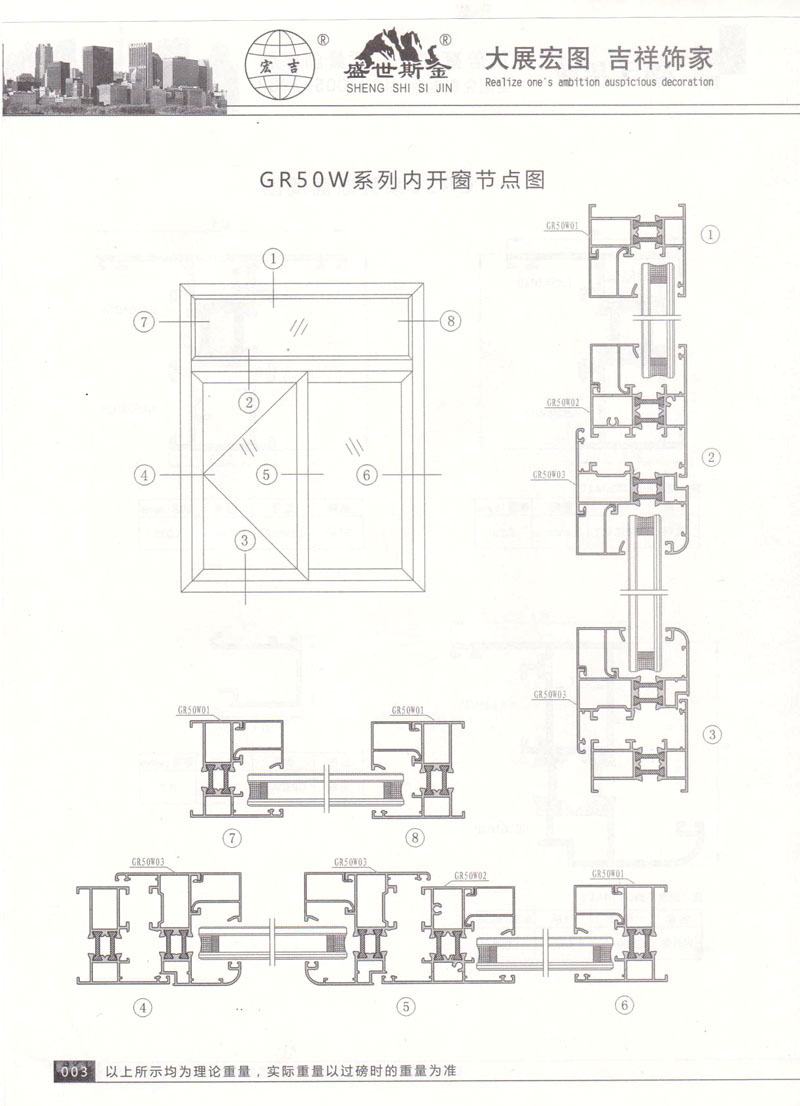 GR50系列断面简图